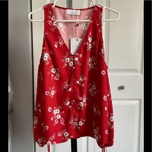 L’Academie floral top (never worn) (new)